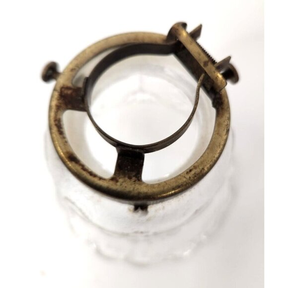 Lamp Bulb Cover, vintage glass ruffled lamp shade replacement light shade 4.5 in - Picture 6 of 9